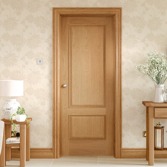 Custom Made Andria Oak Fire Door with Raised Mouldings
