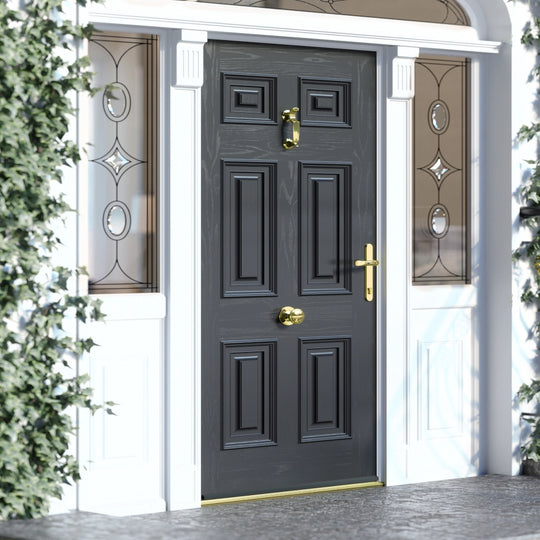 Anthracite Grey Georgian Custom Made External Door