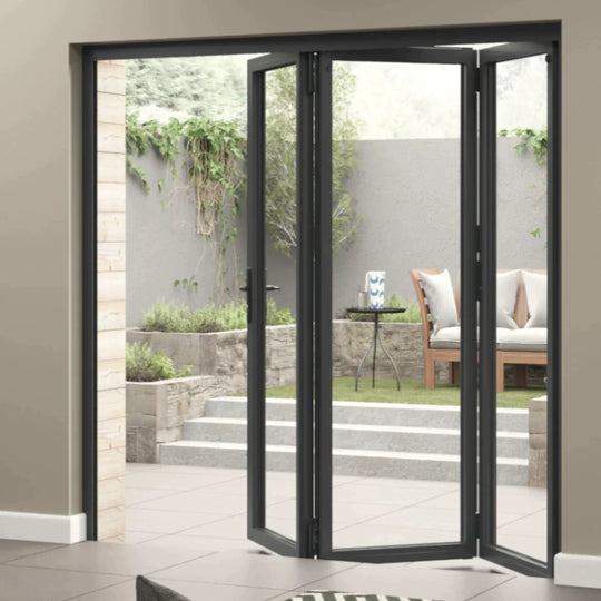 10ft Premium Slimline Grey Aluminium Bifold Doors