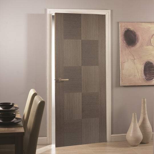 Choco Grey Apollo Fire Door Fully Finished