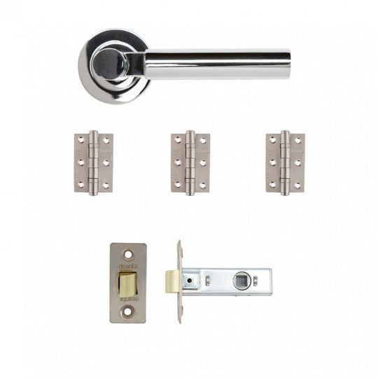 Arcadia Door Handle Pack Polished Chrome