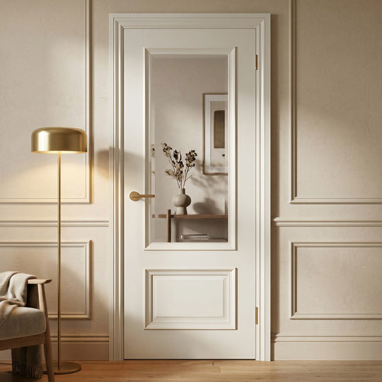 Arezzo White Primed Clear Glazed Internal Door RM