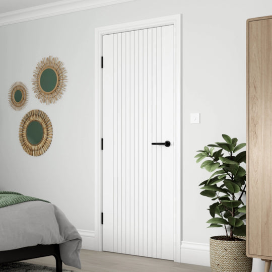 Aria White Fluted Internal Door