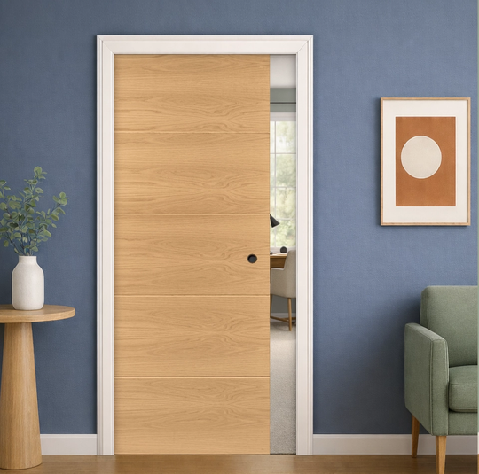 Augusta Oak Pocket Door Set