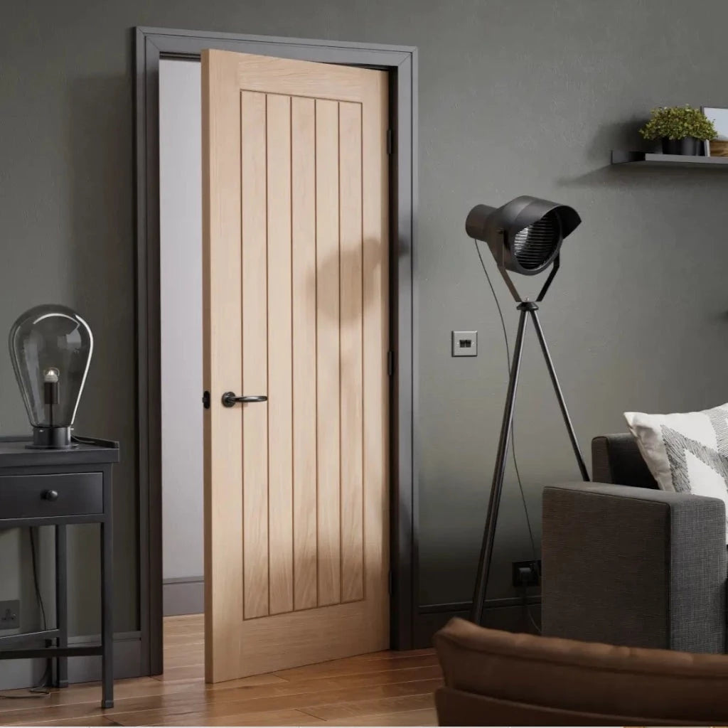 Belize Oak Internal Fire Door Fully Finished – Emerald Doors