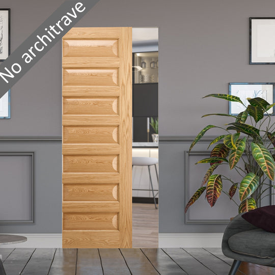 Biarritz Oak Flush Pocket Door Set
