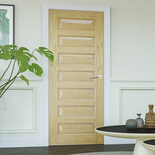 Biarritz Oak 7 Panel Fire Door