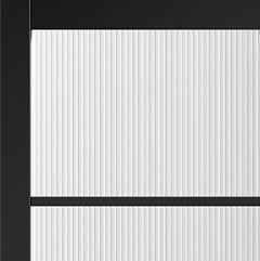 Black Soho 4L Reeded Glazed Industrial Style Door Pair – Emerald Doors