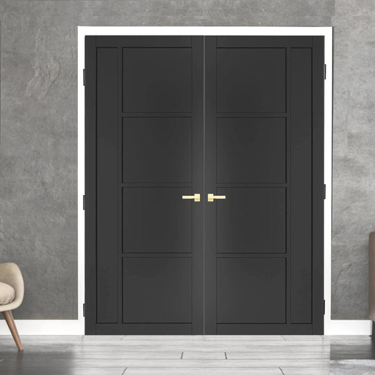 Black Enova Custom Made Industrial Style Door Pair