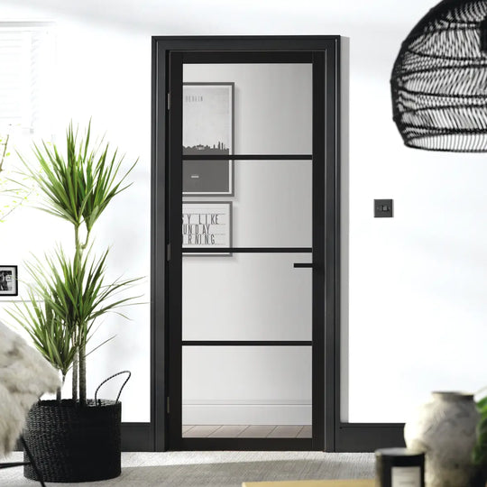 Black Soho 4L Custom Made Industrial Style Door