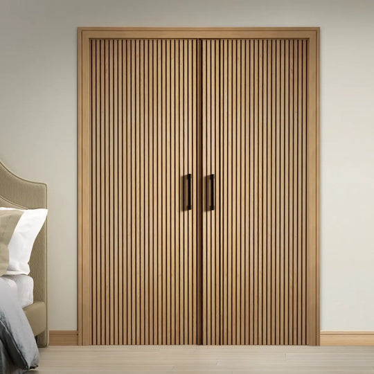 Oak Brisbane Internal Door Pair Fully Finished