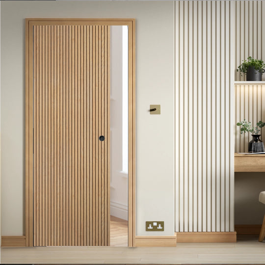 Brisbane Oak Pocket Door Set