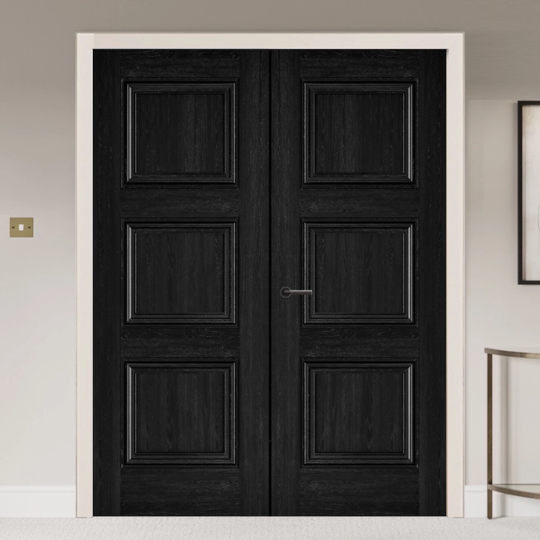 Kedleston Black Laminate Door Pair