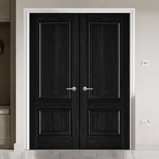 Burghley Black Laminate Door Pair