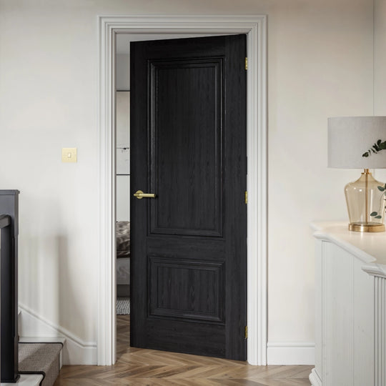 Burghley Black Laminate Fire Door