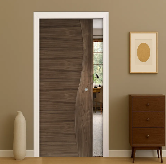 Cadiz Walnut Pocket Door Set
