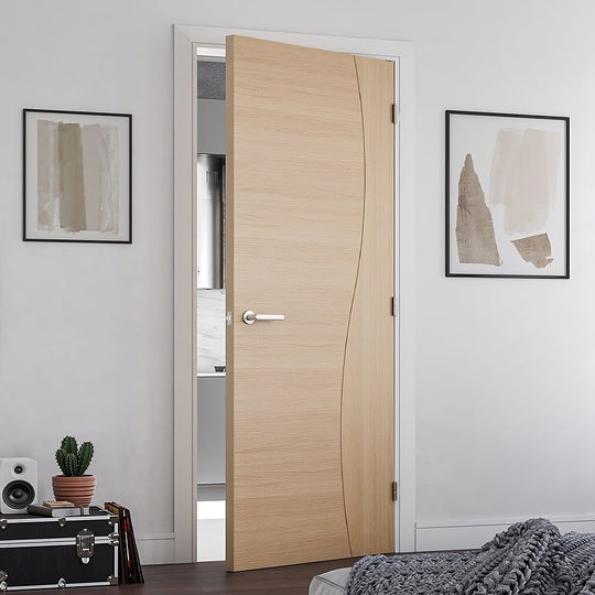 Cadiz Oak Fire Door Fully Finished
