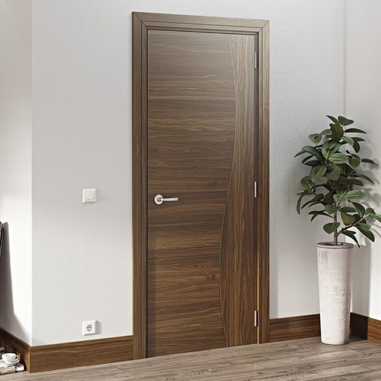 Cadiz Walnut Fire Door Prefinished