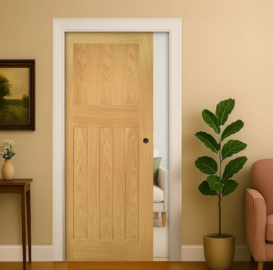 Cambridge Oak Pocket Door Set