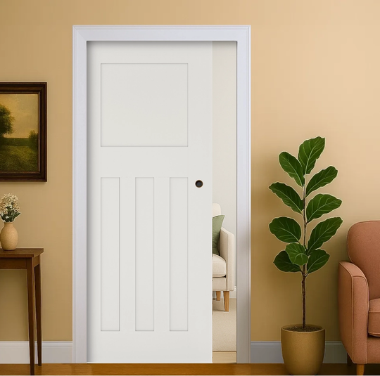 Cambridge White Pocket Door Set