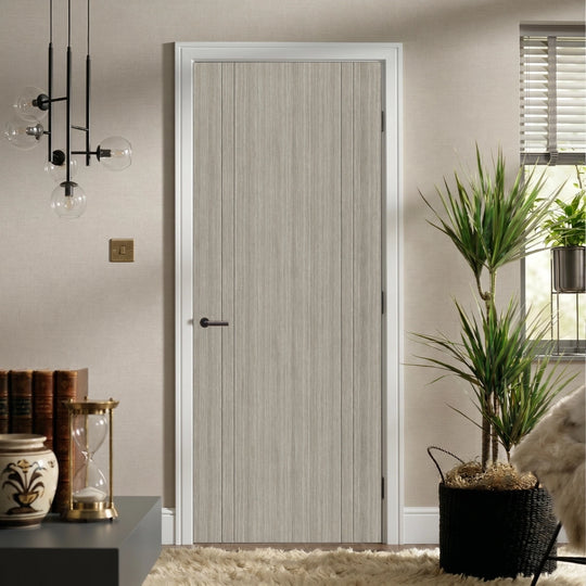 Capri Light Grey Laminate Fire Door