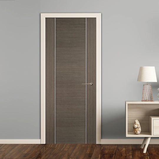 Contemporary Alcaraz Grey Internal Door