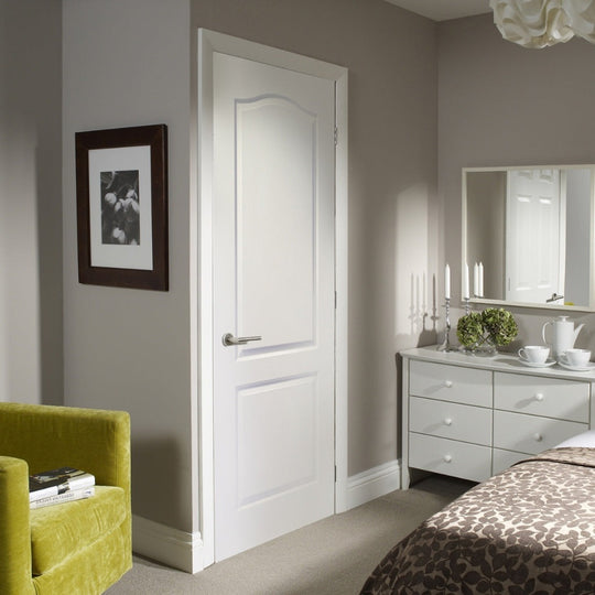 Classique 2 Panel Internal White Moulded Fire Door
