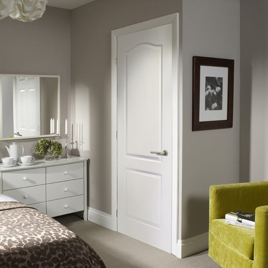 Classique 2 Panel Internal White Moulded Door