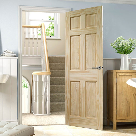 Clear Pine 6 Panel Door