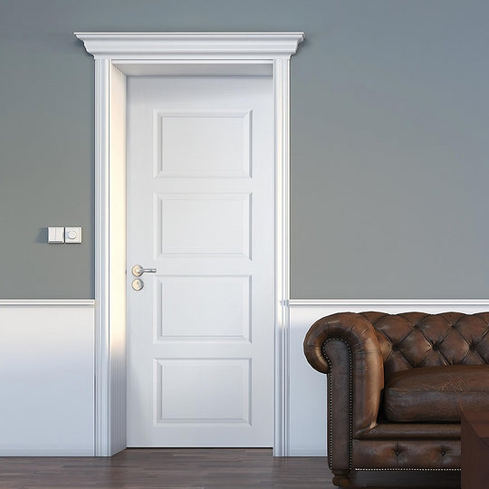 Solid White Contemporary 4P