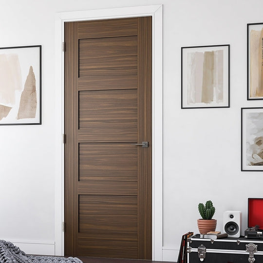 Walnut Shaker Fire Door Fully Finished