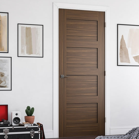 Walnut Shaker Internal Door Fully Finished