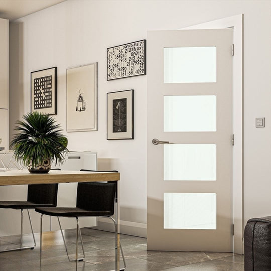 Coventry White Clear Glazed 4 Light Door