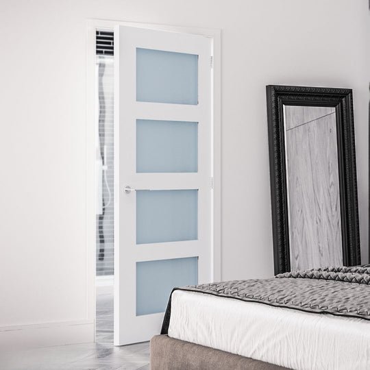 Coventry White Frosted Glazed 4 Light Door