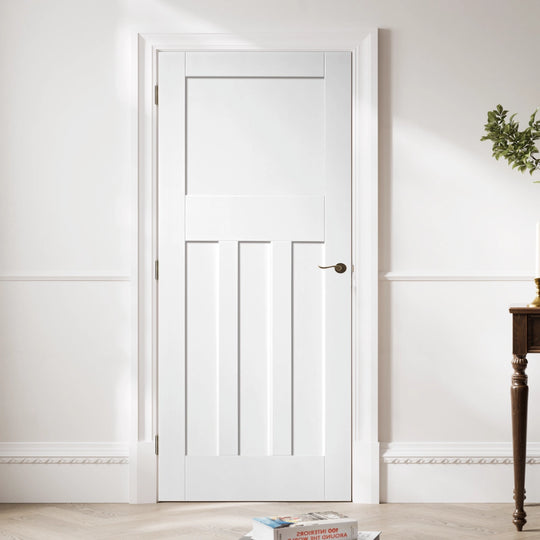 DX30 Shaker White Primed Fire Door