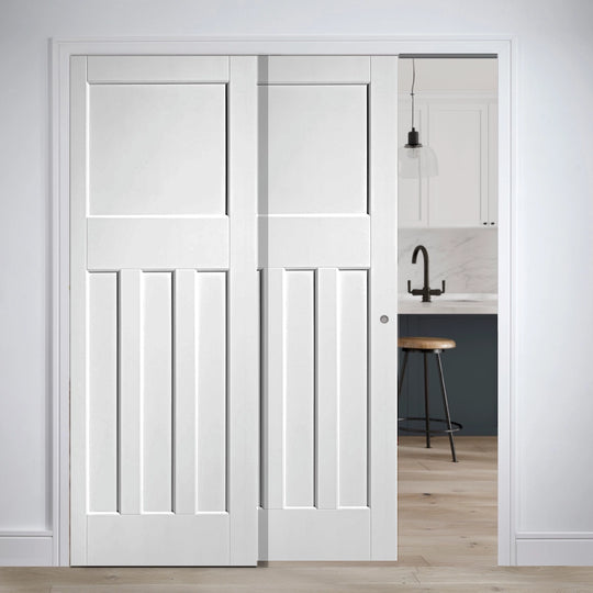 Nostalgia White DX 30 Style Telescopic Door System