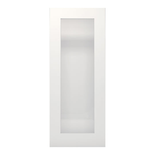 Denver 1L White Obscure Glazed Door