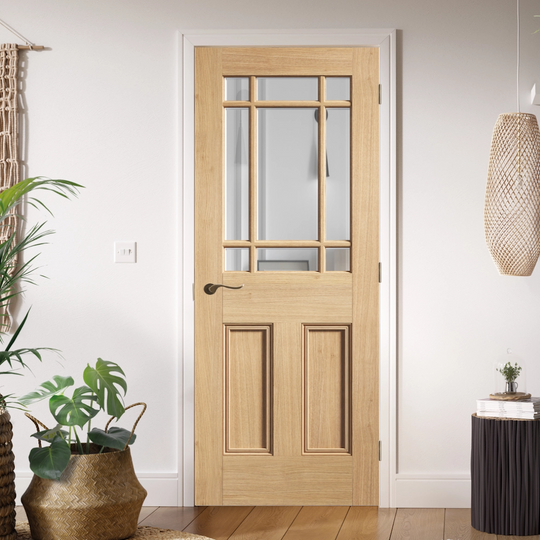 Nostalgia Oak Downham Clear Glazed Internal Door