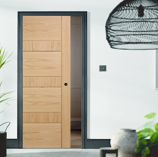 Edmonton Oak Pocket Door Set