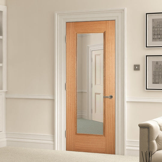 Oak Eindhoven Clear Glazed Internal Door