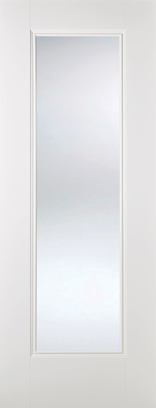Eindhoven 1L White Primed Glazed Door