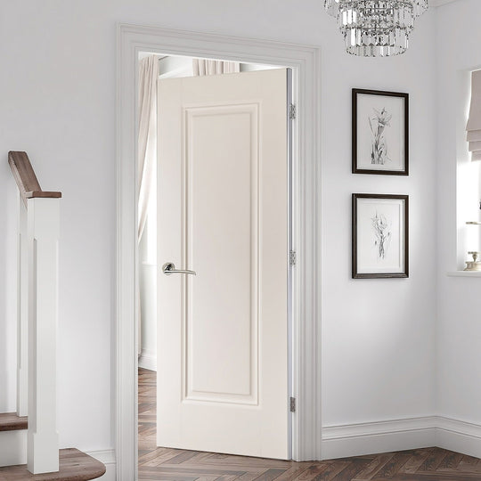 Eindhoven 1 Panel White Primed Fire Door