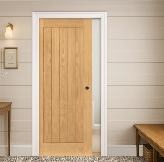Ely Oak Pocket Door Set