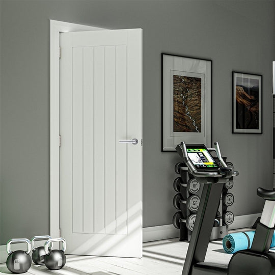 Ely White Fire Rated Door