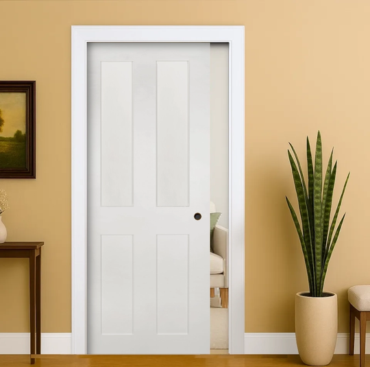 Eton White Pocket Door Set