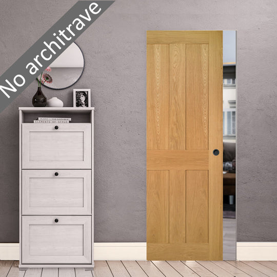 Eton Oak Flush Pocket Door Set