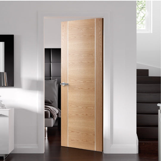 Custom Made Forli Oak Fire Door