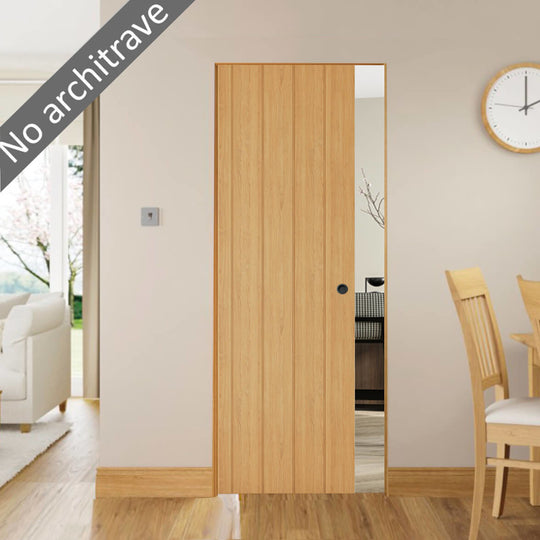 Galway Oak Flush Pocket Door Set