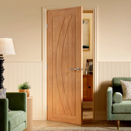 Girona Fully Finished Oak Fire Door