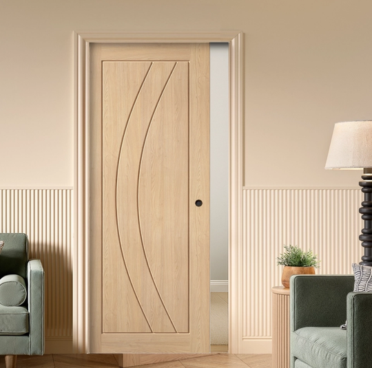 Girona Oak Pocket Door Set